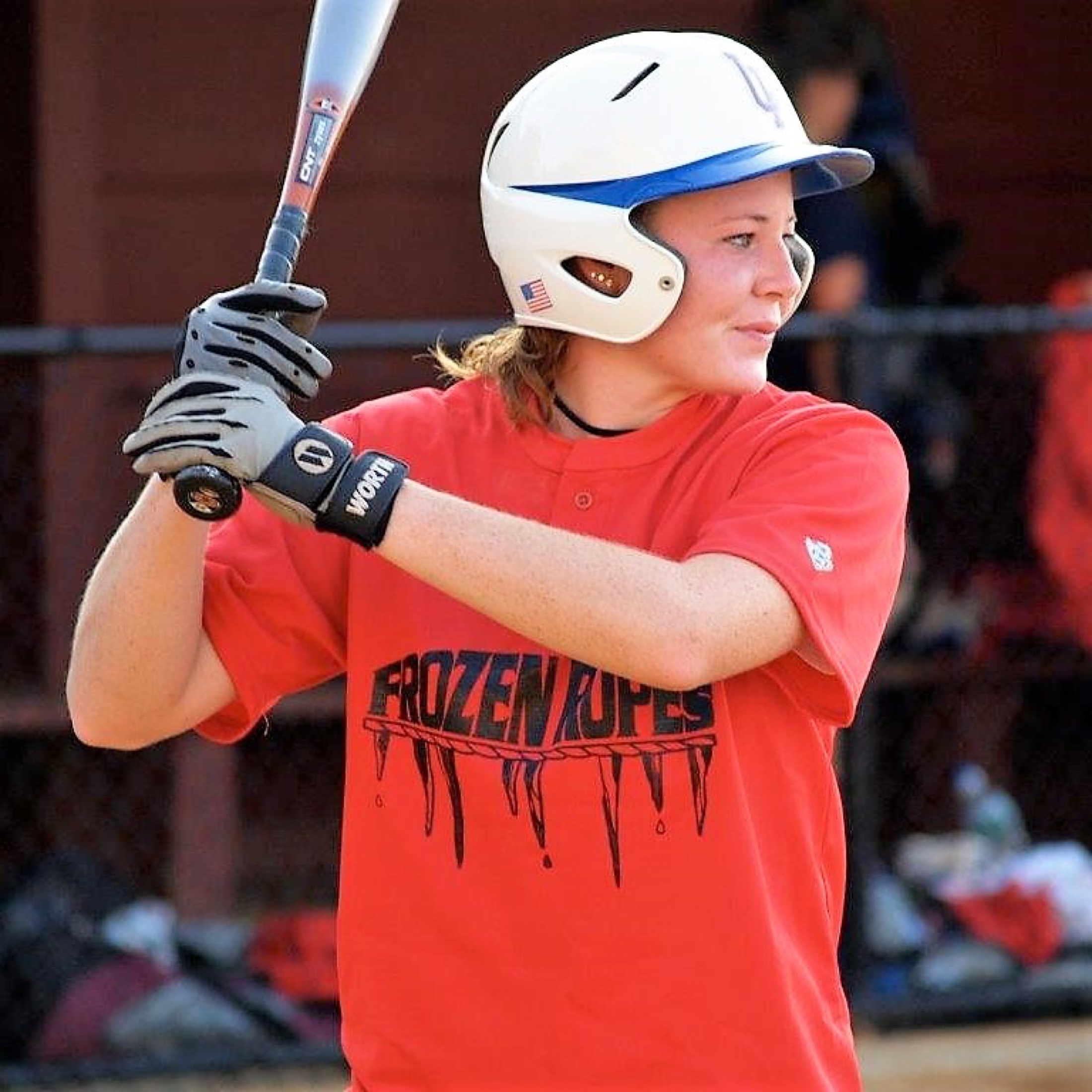 A Frozen Ropes travel softball pitcher mid windmill delivery